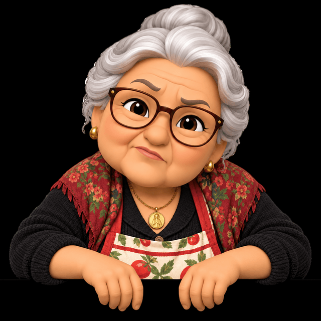 Nonna looking impatient