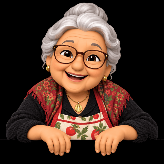 Nonna looking warm
